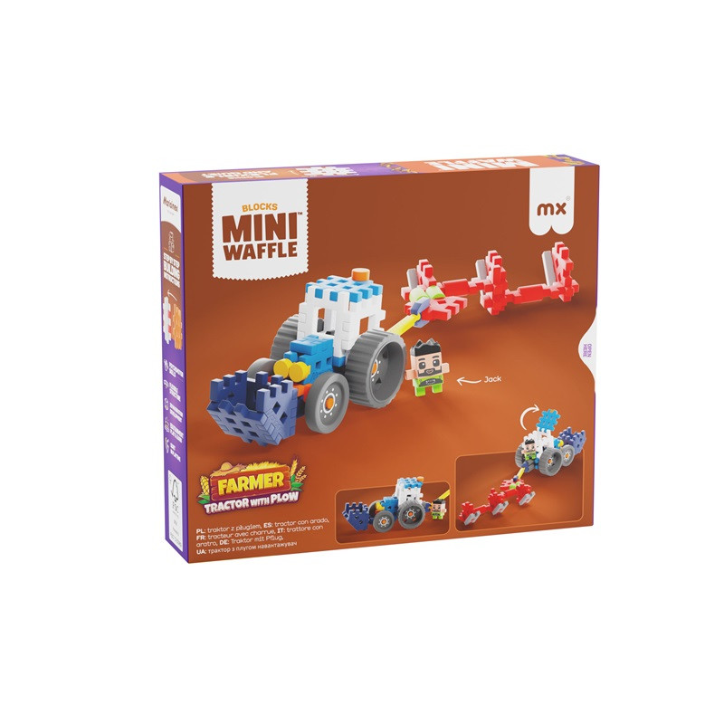  Klocki waffle Farmer traktor/pług 50el 07504