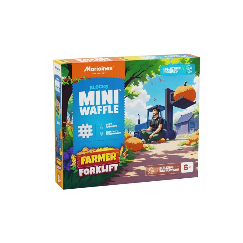  Klocki waffle Farmer wózek widłowy 50el 07511