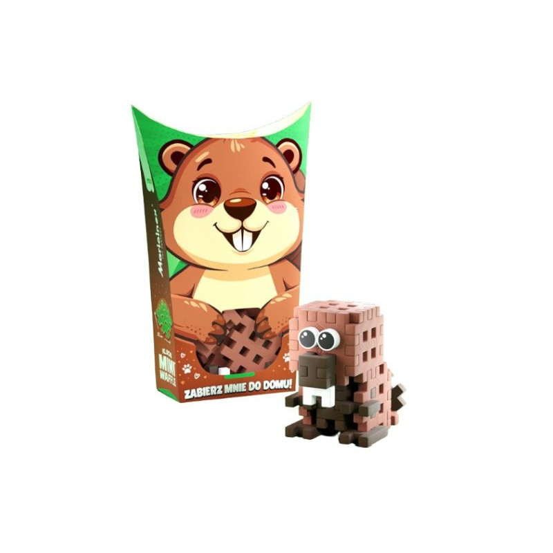  Klocki wafle mini PocketPets Bóbr 07061