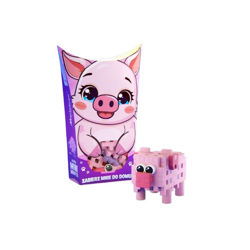  Klocki wafle mini PocketPets Świnka 06903