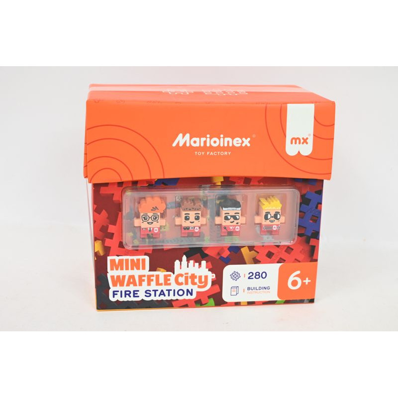  Klocki wafle mini Remiza strażacka280el 06279