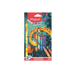 KREDKI OŁ.12K TRÓJK.JUMBO JUNGLE FEVER 2+ MAPED