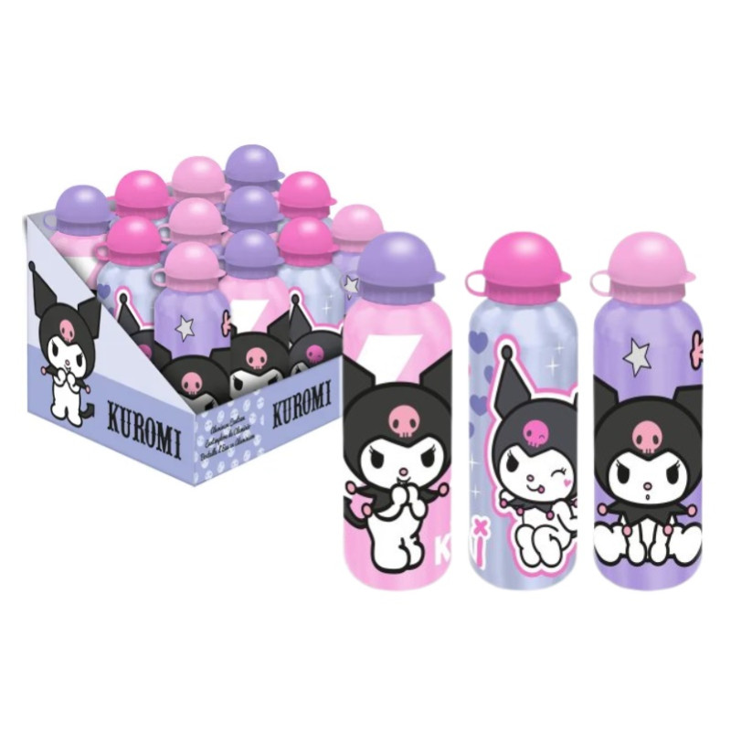  Kuromi bidon 500ml alumin 3wz KU00007 92001