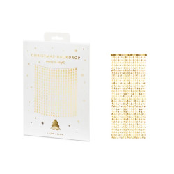  Kurtyna - Choinki złoty 100x245cm 74641