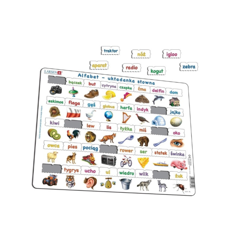  Larsen Alfabet układanka słowna LA-LS41 38298