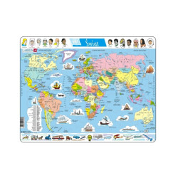  Larsen Świat mapa polityczna LA-K1PL 01032