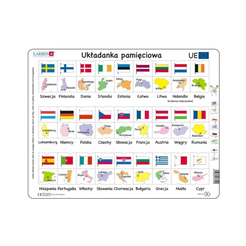  Larsen Unia Europ.Flagi Stolice LA-GP2P 36102