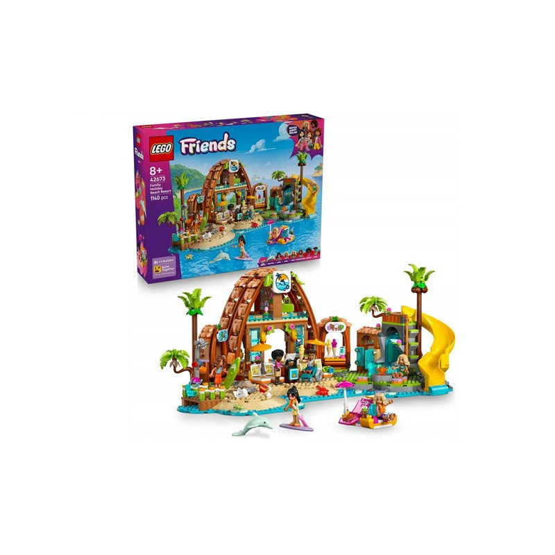  LEGO FRIENDS Rodzinne wakacje na plaży 42673