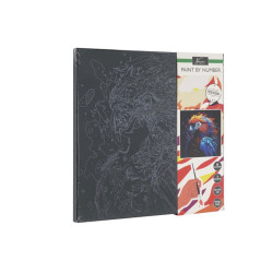  Malow.p/num.n/czar.płótnie papuga 46324