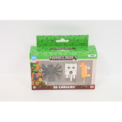  MINECRAFT 3D Erasers 3pack ver.A 10913