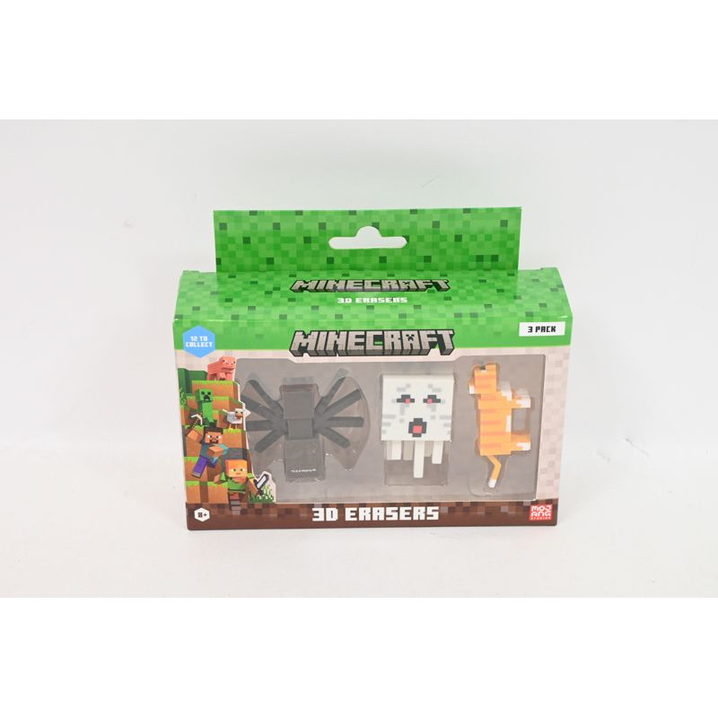  MINECRAFT 3D Erasers 3pack ver.A 10913