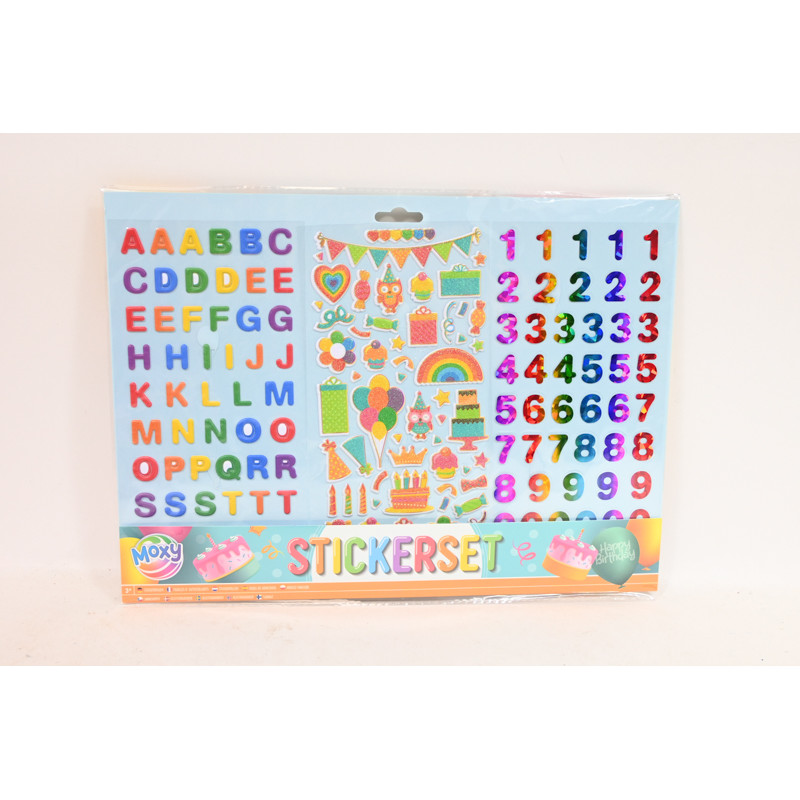  Naklejki literki i cyferki 2wz 100101N 23677