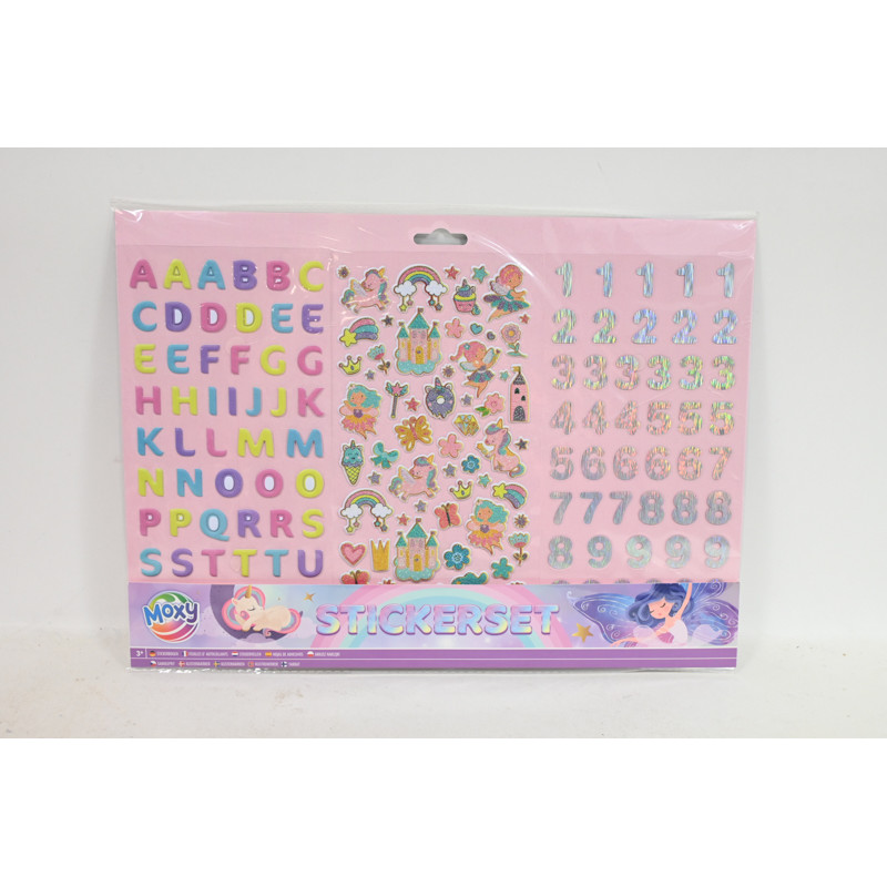  Naklejki literki i cyferki 2wz 100101R 23684