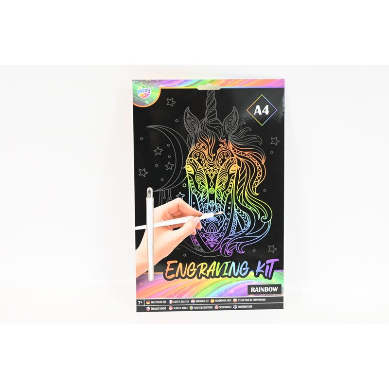  Obrazek A4 zdrapywanka jednorożec 41633