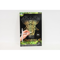  Obrazek A4 zdrapywanka słoń 41657