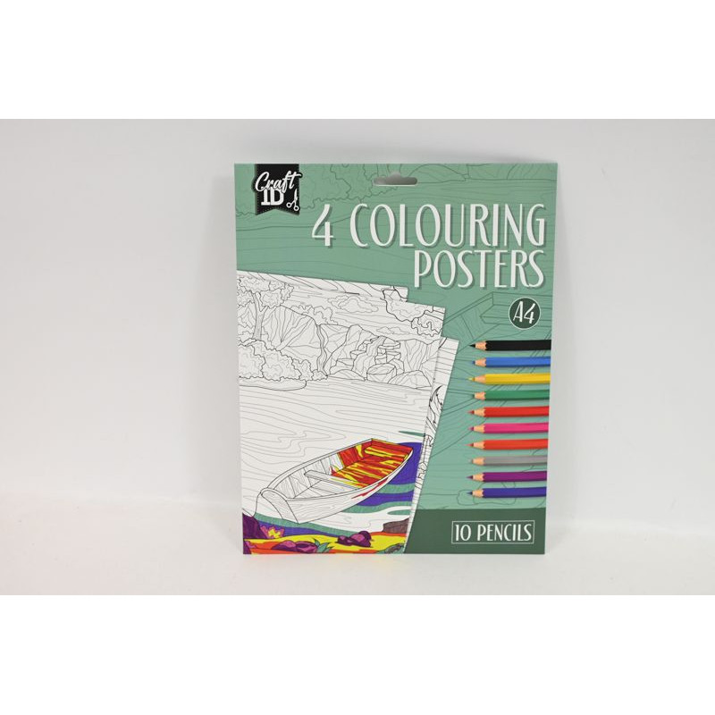  Obrazy A4 do kolorow.+10 kredek 08179