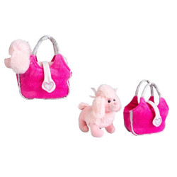  Pudel pluszowy różowy w torebce 2002341