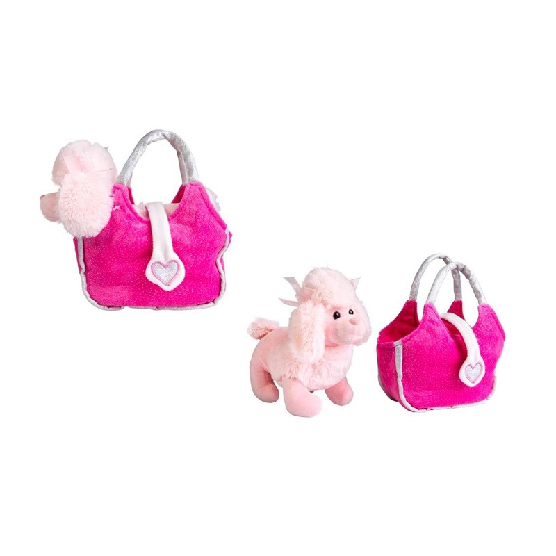  Pudel pluszowy różowy w torebce 2002341