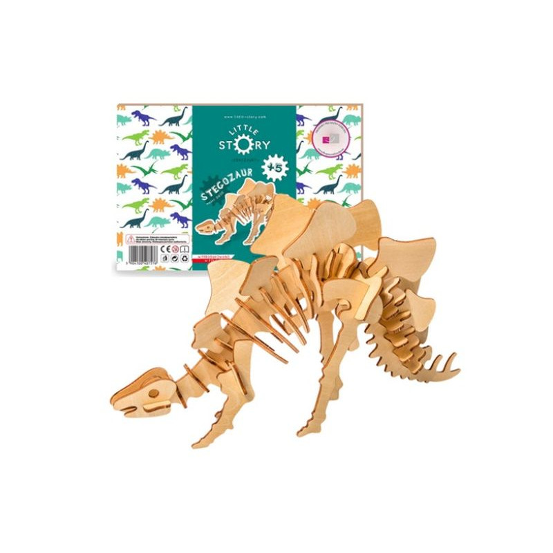  Puzzle drewn.model 3D Stegozaur D010 07576
