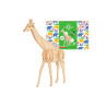  Puzzle drewn.model 3D Żyrafa D013 07606