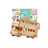  Puzzle drewniane model 3D Autobus D002 07484