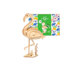  Puzzle drewniane model 3D Flaming D007 07545