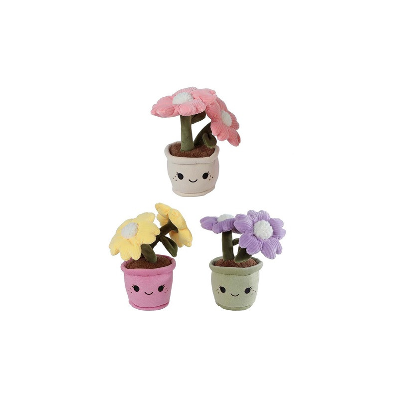  Rośliny pluszowe 22cm 3kol 660632 35004