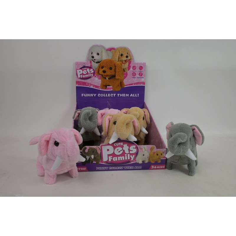 Słonik na baterie 3kol 6szt/disp 667-53 14237