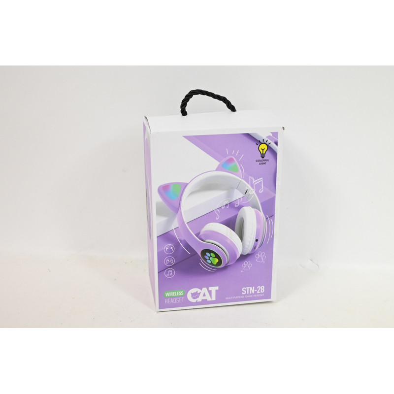 Słuchawki bluetooth z kocimi uszami 25061 61212