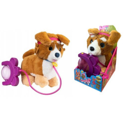 SPRINT piesek Corgi dźwięk na smyczy SPR001 14763