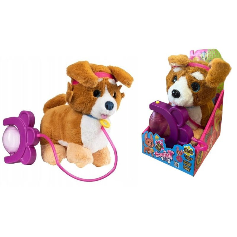 SPRINT piesek Corgi dźwięk na smyczy SPR001 14763