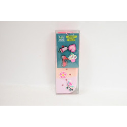 STNUX Piórnik z wpinkami różowy STN9117 99117