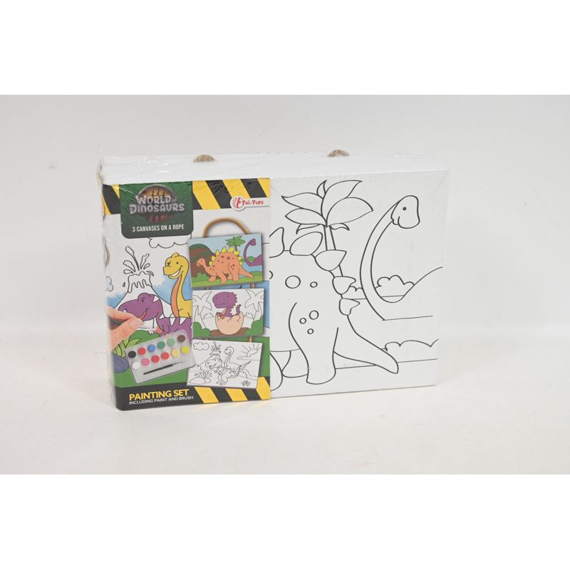  Zest do mal.płótna na sznurku dinozaury 09613