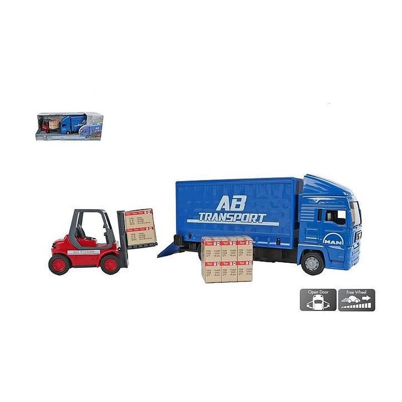 Auto ciężarowe 17cm z wózkiem 540566 27030