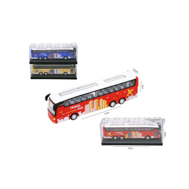 Autobus 12cm w pudełku 2rodz 6kol HX230 52831