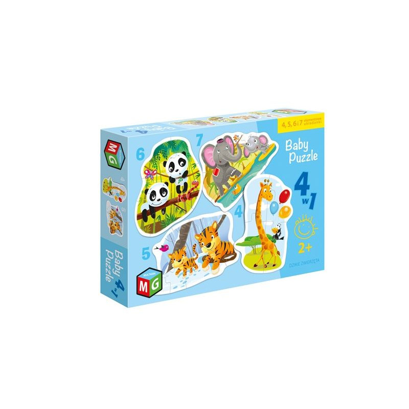 Baby puzzle dzikie zwierzątka 05662
