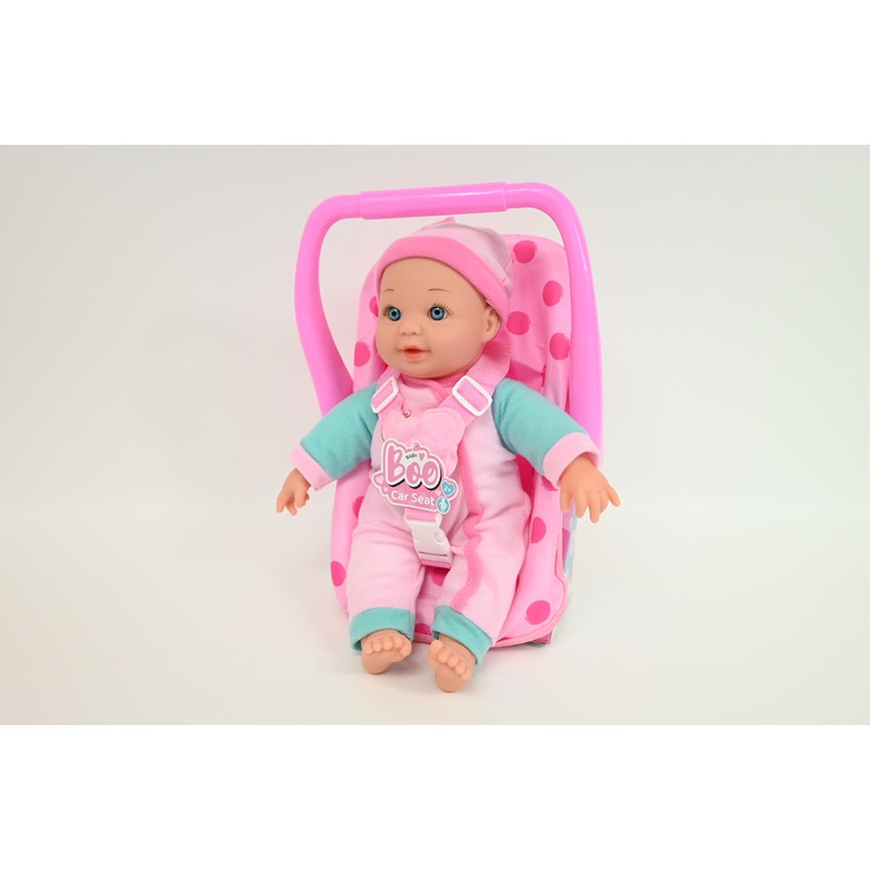 BABYBOO lalka z dźwiękiem 28cm w nosidełku 1735006