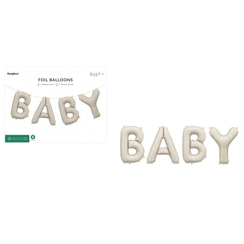 Balon fol.Baby 140x43 beż 86074