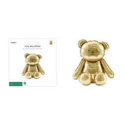 Balon fol.Miś 43x53 złoty 86517