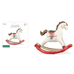 Balon fol.świąteczny Koń na biegunach mix 94116