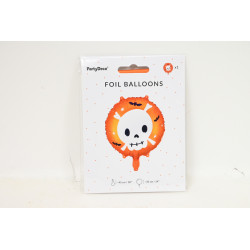 Balon foliowy Czaszka 45cm mix  22485
