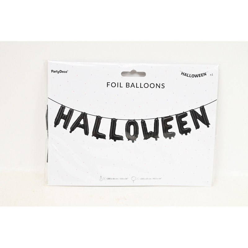 Balon foliowy Halloween czarny 22850