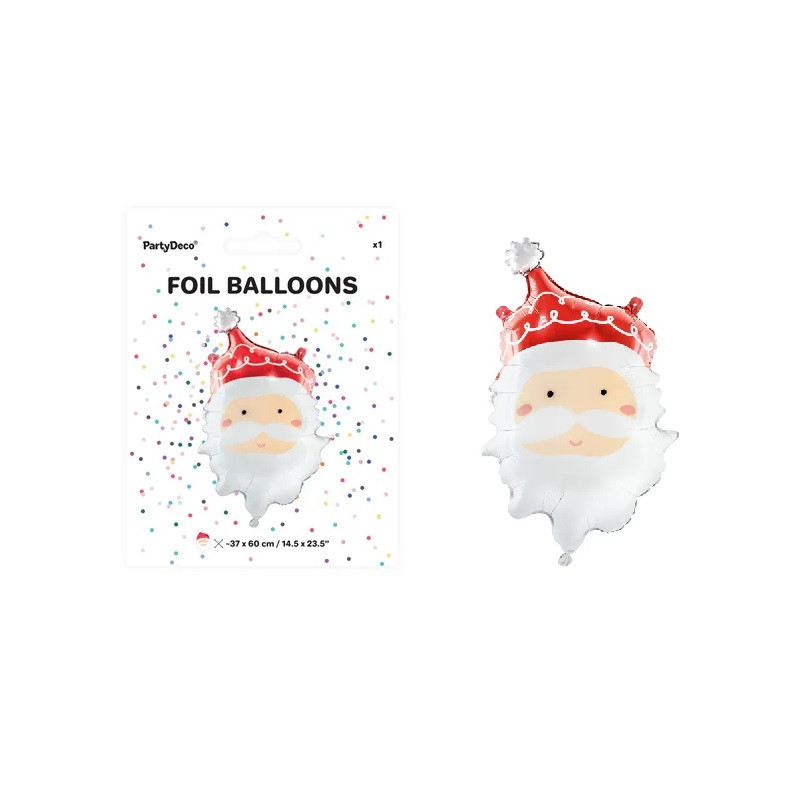 Balon foliowy Mikołaj mix, 50x70cm 33914