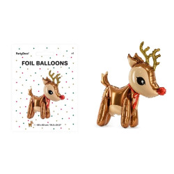 Balon foliowy Renifer 50x62cm mix 37288