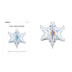 Balon foliowy Śnieżynka holograf. 10130