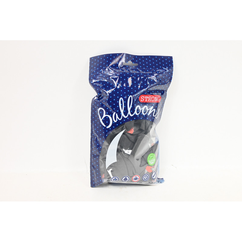 Balony 30cm Duszek Pastel Black A50 92142