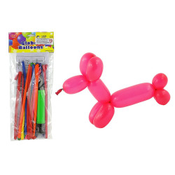 Balony długie z pompką 57980
