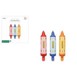 Balony fol.d/girland Kredki 7x30cm mix FBZ3 52284