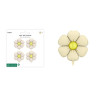 Balony fol.d/girland Stokrotki 65cm krem A4 84216