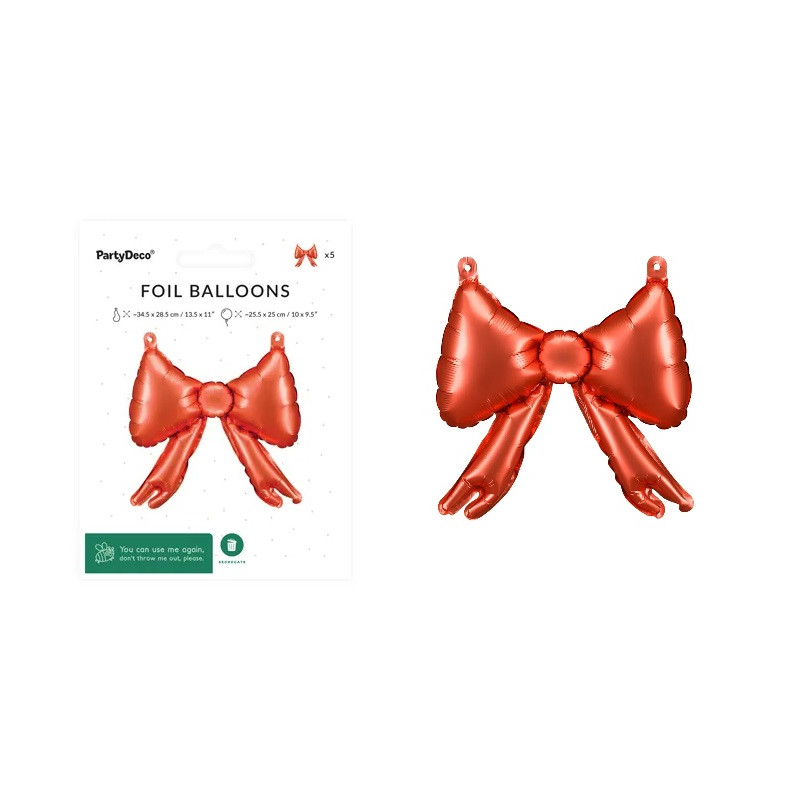 Balony foliowe do girland Kokardy czerw.A5 81437